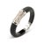 Miriam Salat Art Deco Style Sterling Silver, Black Resin Magnetic Bangle For Sale - Image 17 of 18