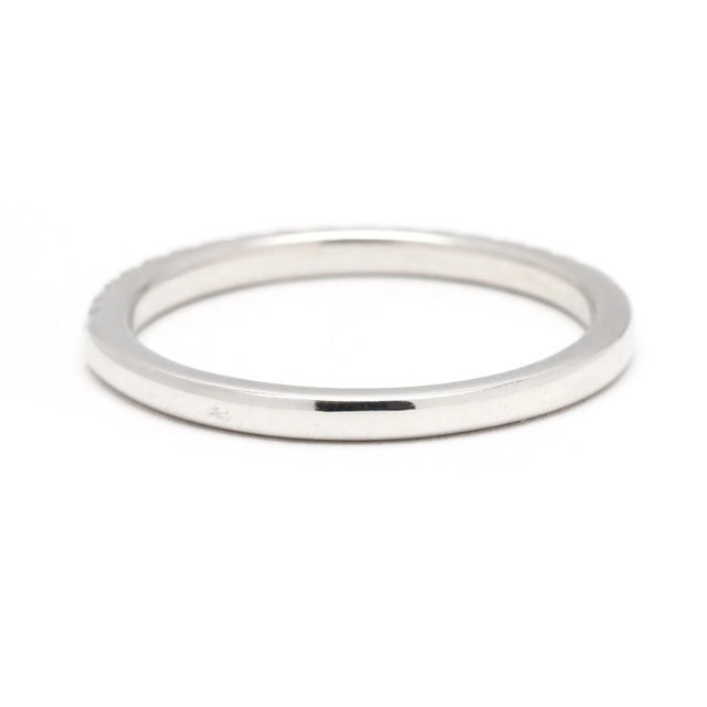 0.25ctw Diamond Thin Band Ring, 14k White Gold, Ring Size 6.75 For Sale - Image 4 of 6