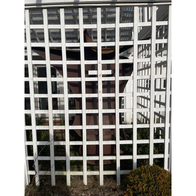 Metal Copper Abstract Outdoor Sculptures, 2 Pieces For Sale - Image 7 of 11