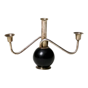 Mid 20th Century Silverplated Scandinavian Candelabra