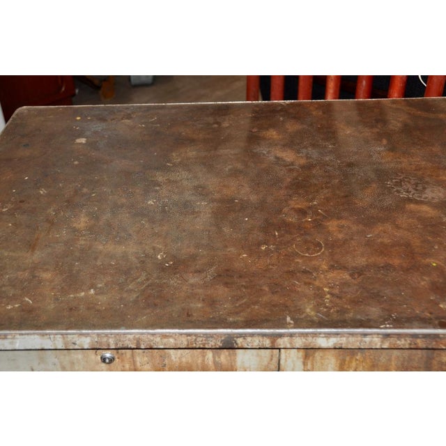 Metal Industrial Work Table, 1960s For Sale - Image 7 of 17
