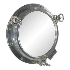 23 Inch Aluminum Ship’s Porthole Mirror
