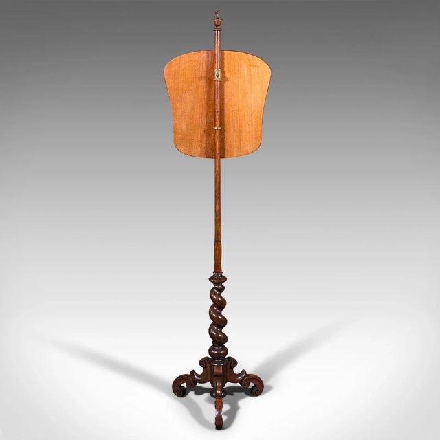 1820s Antique Regency English Needlepoint Pole Screen For Sale - Image 6 of 13