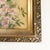 Gold Antique 1920's Floral Painting on Glass, Gilt Gold Framed Flower Painting on Glass For Sale - Image 8 of 11