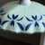 Blue Vintage Pendant Light in White and Blue Glass with Wavy Edge, 1980s For Sale - Image 8 of 18