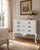 Rococo Mid 20th Century Portuguese Dom João v Attributed White Lacquered Dresser | Baroque Rococo Influence | Gold Brass Hardware For Sale - Image 3 of 3