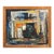 Mid 20th Century Richard Dempsey Early Modern Orange, Blue, and Yellow Toned Abstract City Landscape Painting, Mid 20th Century For Sale - Image 5 of 12