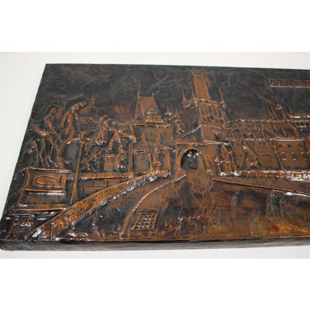 Wood Mid-Century Wall Sculpture in Copper and Metal, 1972 For Sale - Image 7 of 18