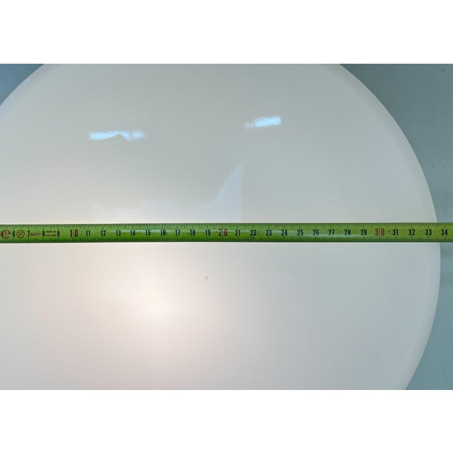 Large Bauhaus White Opaline Ceiling Lamp, 1930s For Sale - Image 4 of 11