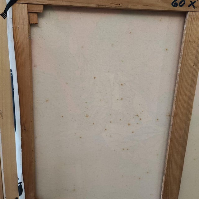 Max Hamlet, Struggle of Opposers, 1986, Acrylic on Canvas, Framed For Sale - Image 10 of 16