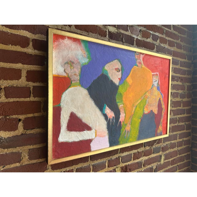 Figurative Martin Sumers Modernist Figurative Painting on Canvas (2001) For Sale - Image 3 of 6