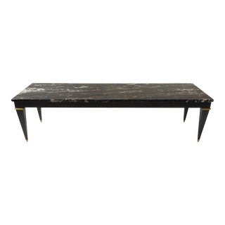 Classical Black Marble Coffee Table For Sale