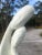Fabulous white sculpture made of plaster depicting a new family consisting of dad, mom, and new baby. The sculpture is...