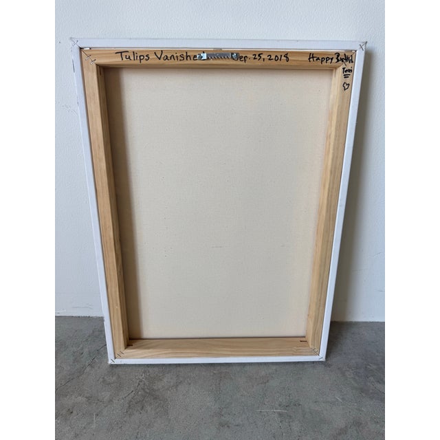 "Tulips Vanished” Contemporary Expressionist Acrylic on Canvas Painting For Sale - Image 12 of 12