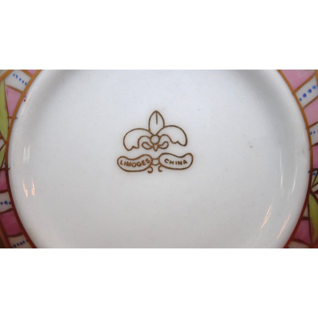 Vintage Limoges Round Porcelain China Box With Floral Design For Sale - Image 18 of 18