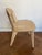 BassamFellows Armless Brutus Chair - Raw Oak & Double Caned, Italian Hand-Crafted Accent/Desk Chair For Sale - Image 4 of 11