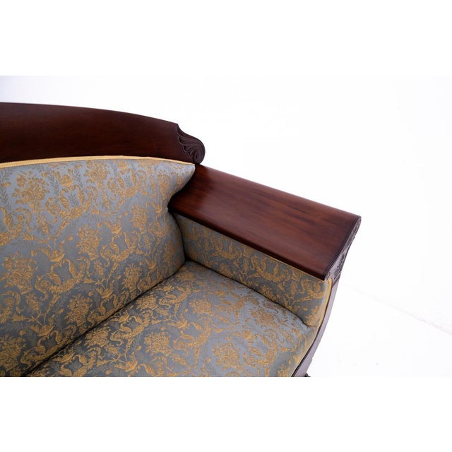 Brown Antique Biedermeier Sofa, Northern Europe, 1880s For Sale - Image 8 of 11
