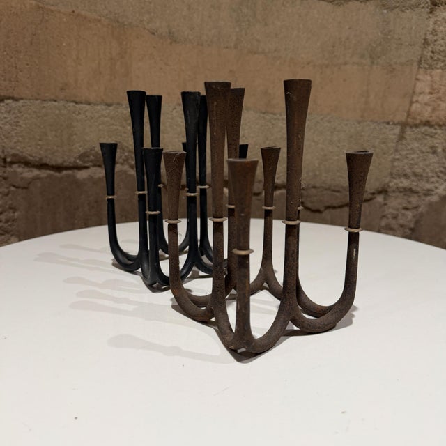 For your consideration, a vintage Jens Quistgaard for Dansk International Designs candle holders (pair set of 2), often...