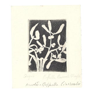 Arnoldo Ciarrocchi - Il Vischio (Mistletoe) - Original Etching - 1960s For Sale