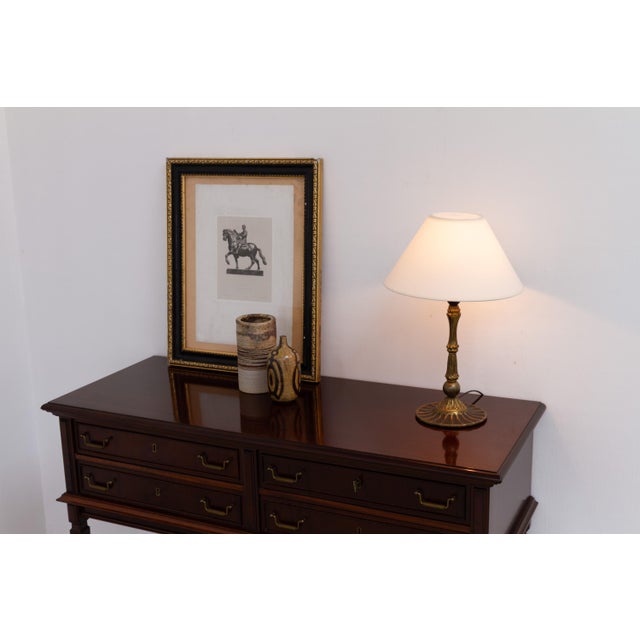 Art Deco Danish Brass Table Lamp, 1930s For Sale - Image 9 of 15