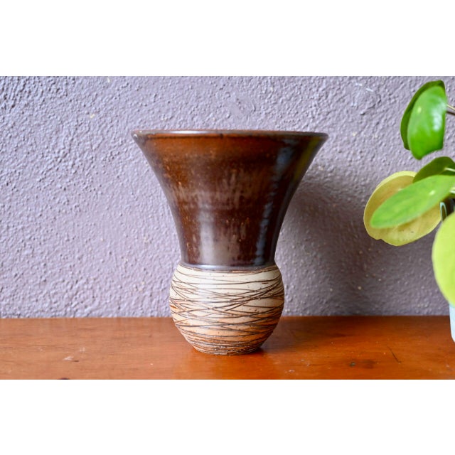 Brutalist Brutalist Open-Necked Terracotta Vase, 1960s For Sale - Image 3 of 8