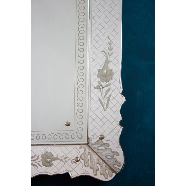 Venetian Mirror by Pietro Chiesa for Fontana Arte, 1940 For Sale - Image 8 of 14