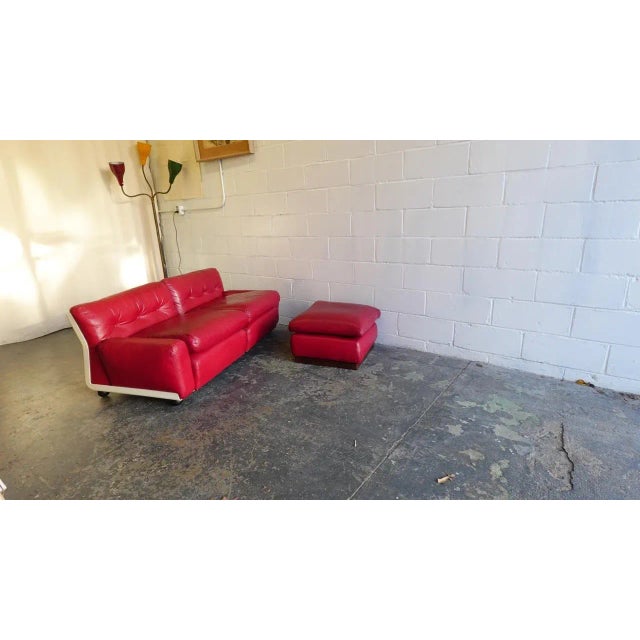 B&B Italia Mario Bellini for B&b Italia Amanta Sectional Sofa/Lounge Chairs, 1973 - Set of 3 For Sale - Image 4 of 11