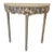 Shell Encrusted Demi Lune Table in Farrow & Ball Paint For Sale