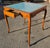 Antique Circa 1900 the Beauville Collection by B. Altman Co. Louis XV Style Walnut Writing Table With Blue Leather Top For Sale - Image 4 of 7