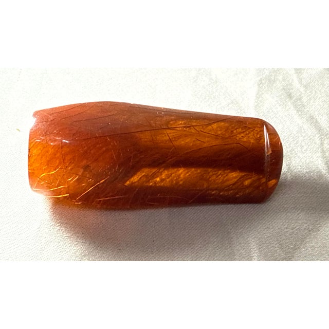 The Antique Cheroot Cigar/Cigarette holder is a genuine natural amber accessory fitted in a hard leather box case....