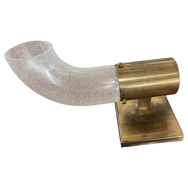 Brass Table Lamp by Aldo Nason for Mazzega, Italy, 1970s For Sale - Image 6 of 6