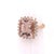 Tourmaline Rubellite Diamond Ring 14k Rose Gold 7.45 TCW Certified, Size 6.5 For Sale - Image 4 of 17