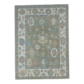 Turkish Oushak Rug 5'1" x 7' #17894 For Sale