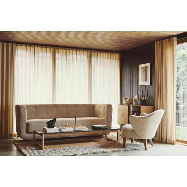 Wood Red and Smoked Oak Raf Simons Vidar 3 Vilhelm Sofa by Lassen For Sale - Image 7 of 8