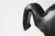 Black Folk Art Cast Metal Painted Black Rearing Horse on Wood Base For Sale - Image 8 of 10