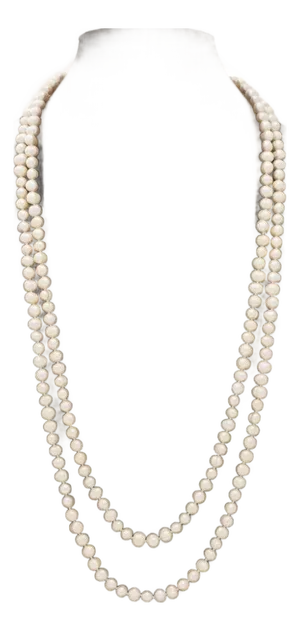 Cultured Drop Pearl Long Necklace