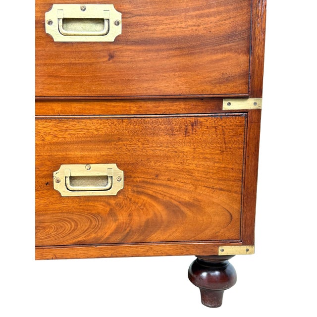 Military Campaign Camphor Wood Chest of Drawers, 1860 For Sale - Image 13 of 16