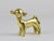 A lovely calf / baby cow sculpture made of brass from the 1950s. Designed by Walter Bosse, executed by Herta Baller,...