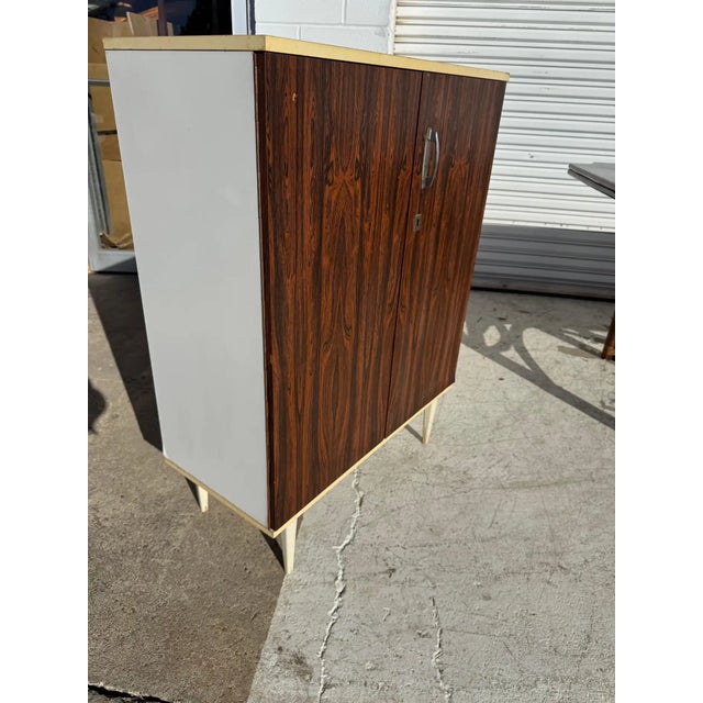 Mid 20th Century Modern Rosewood Storage Cabinet With Laminate Top For Sale In Houston - Image 6 of 7