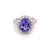 Violet Tanzanite Diamond Ring 14k White Gold 5.30 TCW Certified For Sale - Image 8 of 18