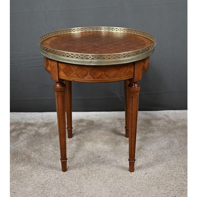 Small Marquetry Hot Water Bottle Table, 20th Century For Sale - Image 9 of 14