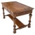 Carved Oak Small Partners Desk Console Writing Table For Sale - Image 13 of 13