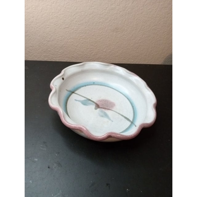 GORGEOUS MCM Hand Glazed 7" Scalloped Decorative Bowl Made in Italy Crafted with meticulous attention to detail, this 7"...