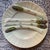 Cream French and Belgian Barbotine Asparagus Plate Wall Plates, Set of 5 For Sale - Image 8 of 10