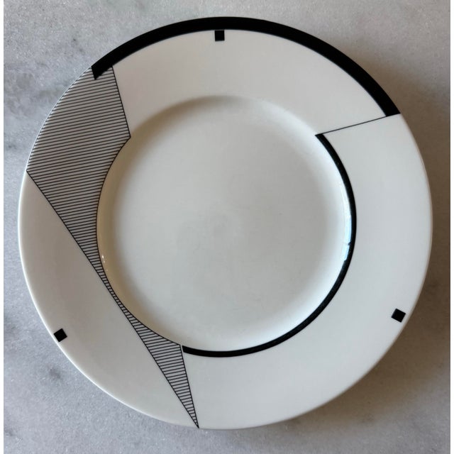 Postmodern Set of 8 Vintage Christopher Stuart Optima Small Plates For Sale - Image 3 of 7