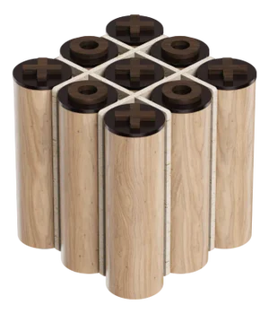 Kensington Tic-Tac-Toe Table by Wood Tailors Club