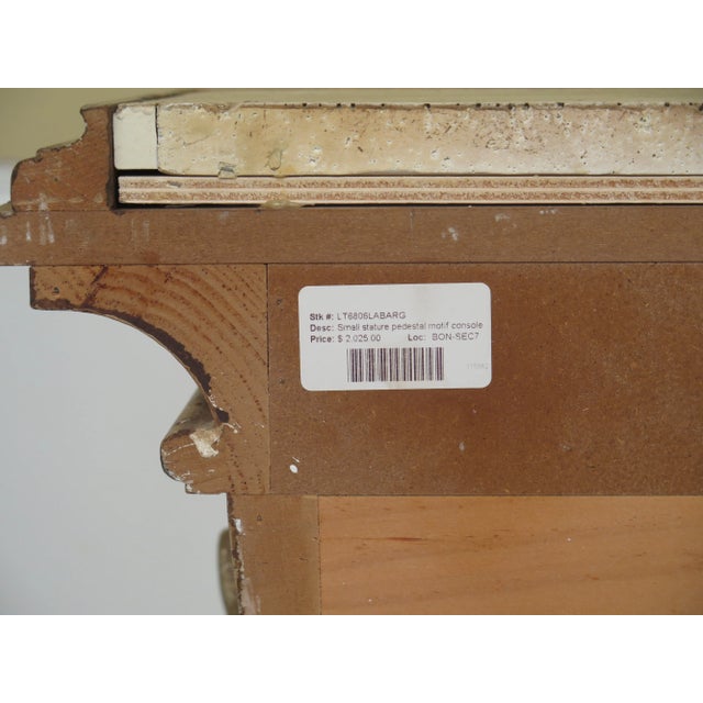 Gold 1990s Vintage Italain Style Pedestal Wall Tables- A Pair For Sale - Image 8 of 9