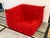 Ligne Roset Michel Ducaroy for Ligne Roset Togo Corner Armless Side Chair, Alcantara Goya Red For Sale - Image 4 of 11