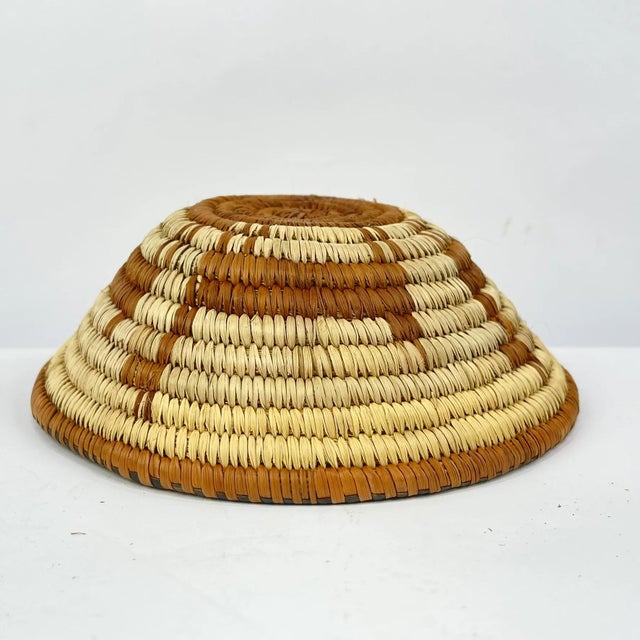 Textile Early 20th Century Botswana Basket Antelope Design 6inch MATTER COLLECTION For Sale - Image 7 of 8