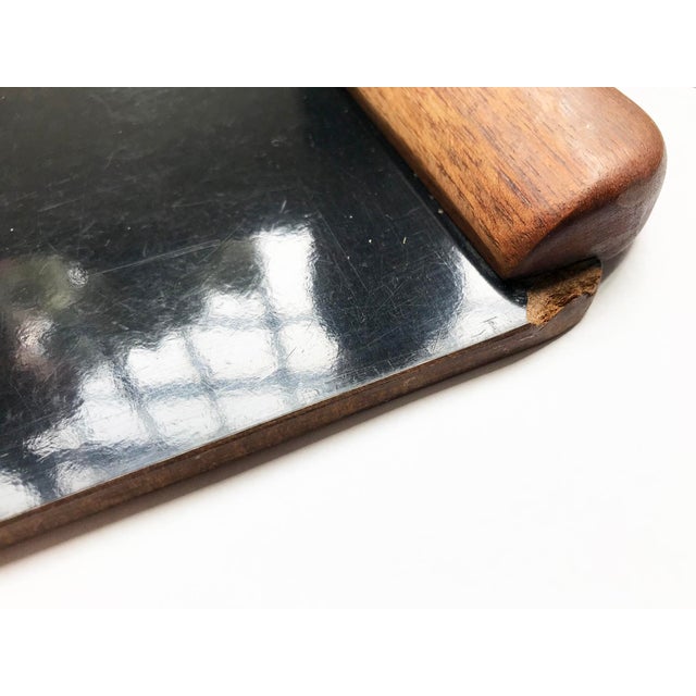 1940s Campaign-Style Collapsible Walnut End Tables - A Pair For Sale - Image 13 of 18